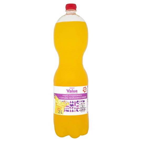 Tesco Value Napój niegazowany o smaku wieloowocowym 2 l