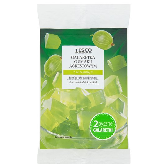 Tesco Galaretka o smaku agrestowym 2 x 75 g