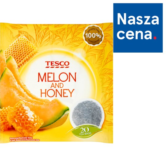 Tesco Melon and Honey Herbatka owocowa 40 g (20 torebek)