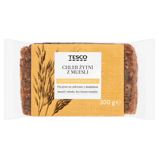 Tesco Chleb żytni z muesli 300 g