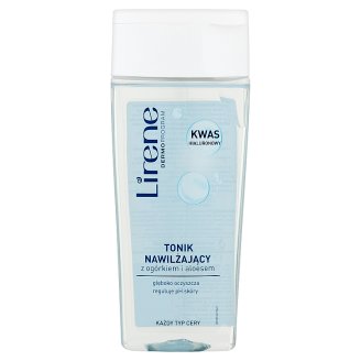 Lirene Tonik nawilżający z ogórkiem i aloesem 200 ml
