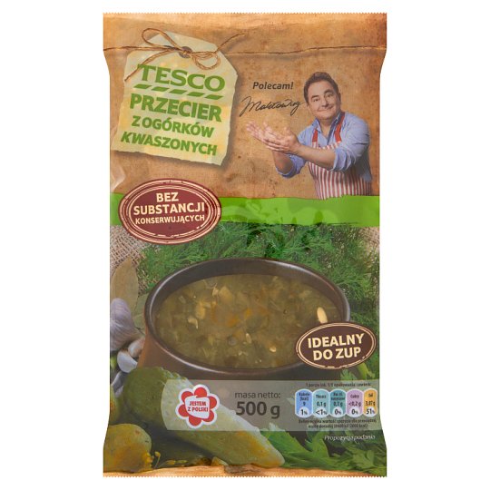 Tesco Przecier z ogórków kwaszonych 500 g