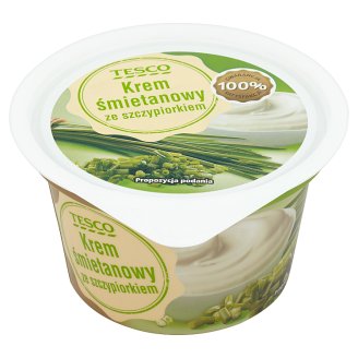 Tesco Krem śmietanowy ze szczypiorkiem 150 g