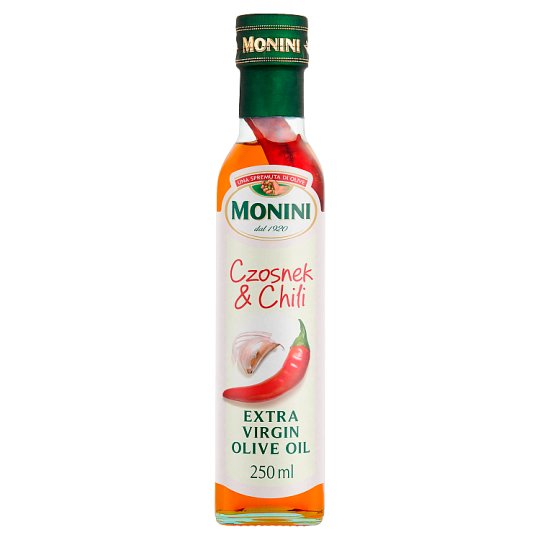 Monini Aromatyzowana oliwa z oliwek o smaku czosnku & chili 250 ml
