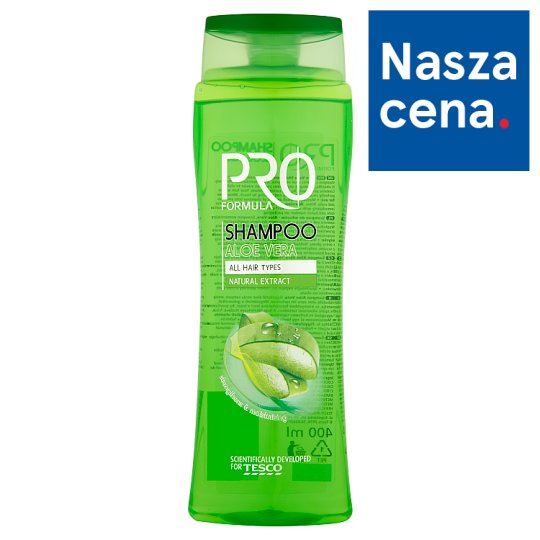 Tesco Pro Formula Aloe Vera Szampon do włosów 400 ml