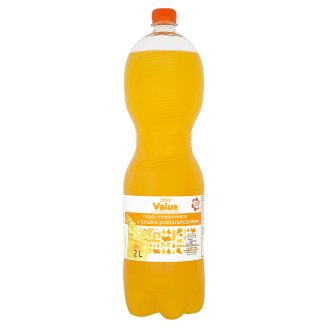 Tesco Value Napój niegazowany o smaku pomarańczowym 2 l