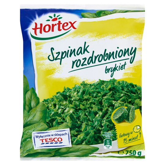 Hortex Szpinak rozdrobniony brykiet 750 g