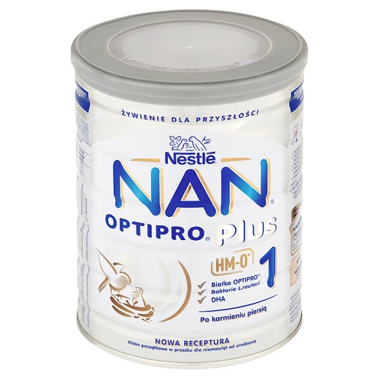 NAN OPTIPRO Plus 1 HM-O Mleko początkowe w proszku dla niemowląt od urodzenia 800 g