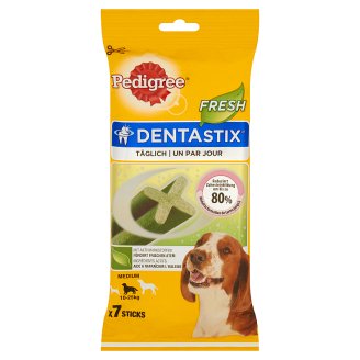 Pedigree DentaStix Fresh Medium Karma uzupełniająca 180 g (7 sztuk)