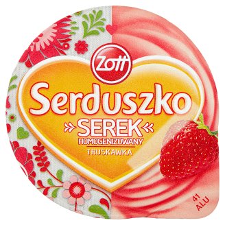 Zott Serduszko Serek homogenizowany truskawka 140 g