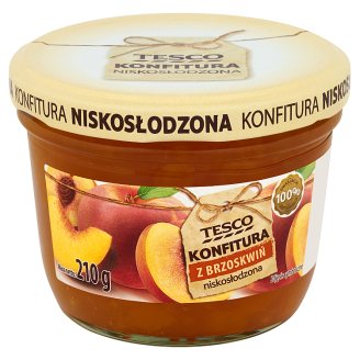 Tesco Konfitura z brzoskwiń niskosłodzona 210 g