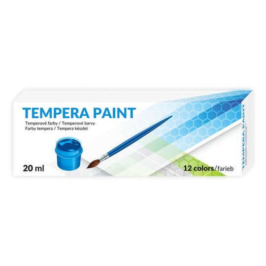 Tempera Paint 12 Colors x 20 ml