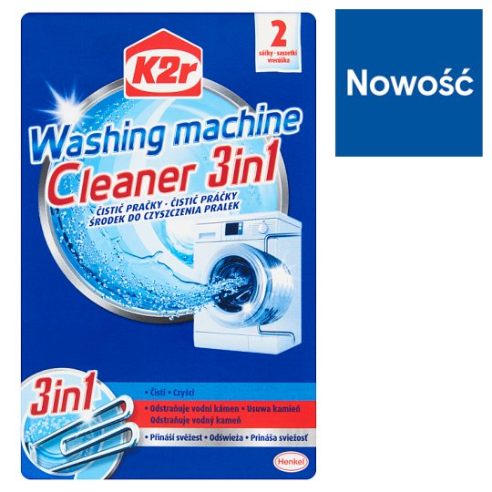 K2r Środek do czyszczenia pralek 3w1 150 g (2 saszetki)