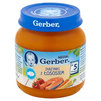 Gerber Jarzynki z łososiem po 5 miesiącu 125 g