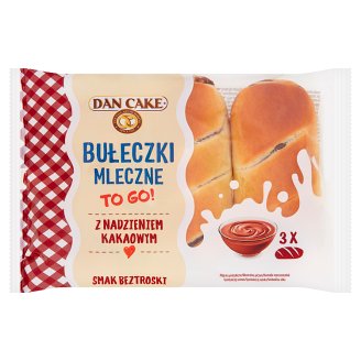 Dan Cake Bułeczki mleczne z nadzieniem kakaowym 180 g (3 sztuk)