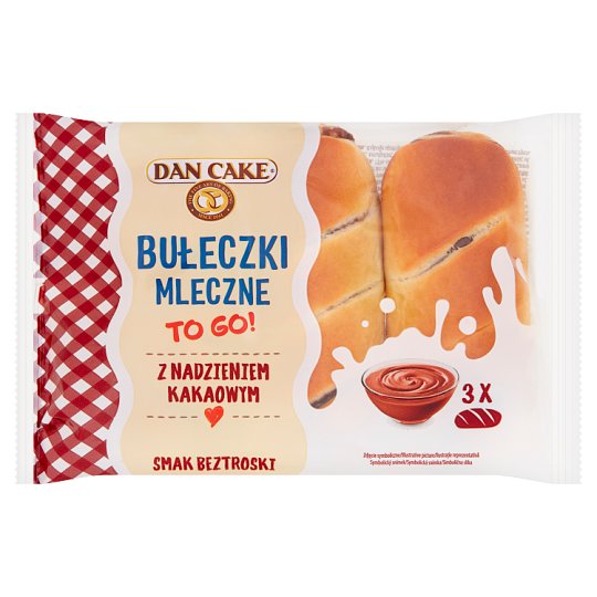 Dan Cake Bułeczki mleczne z nadzieniem kakaowym 180 g (3 sztuk)