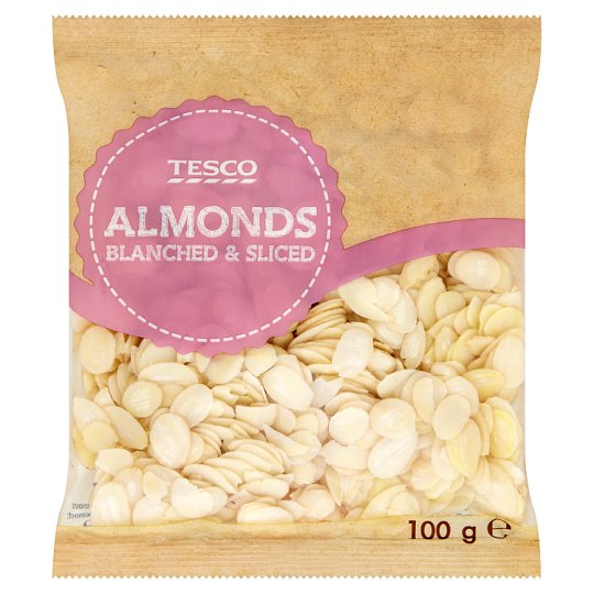 Tesco Migdały blanszowane w płatkach 100 g