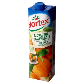 Hortex Słoneczne Pomarańcze z cząsteczkami miąższu Sok 100% 1 l