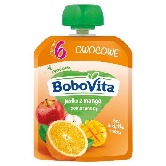 BoboVita Jabłko z mango i pomarańczą po 6 miesiącu 80 g