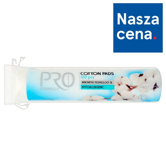 Tesco Pro Formula Płatki kosmetyczne 3-warstwowe 120 sztuk