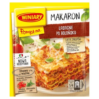 Winiary Pomysł na... Lasagne po bolońsku z parmezanem 45 g
