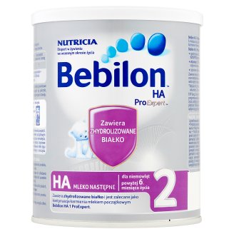 Bebilon HA 2 ProExpert Mleko następne dla niemowląt powyżej 6. miesiąca życia 400 g
