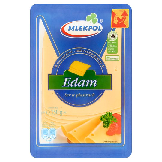 Mlekpol Ser Edam w plastrach 150 g