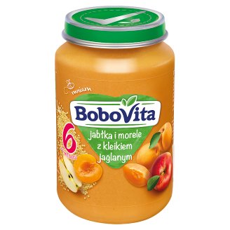 BoboVita Jabłka i morele z kleikiem jaglanym po 6 miesiącu 190 g