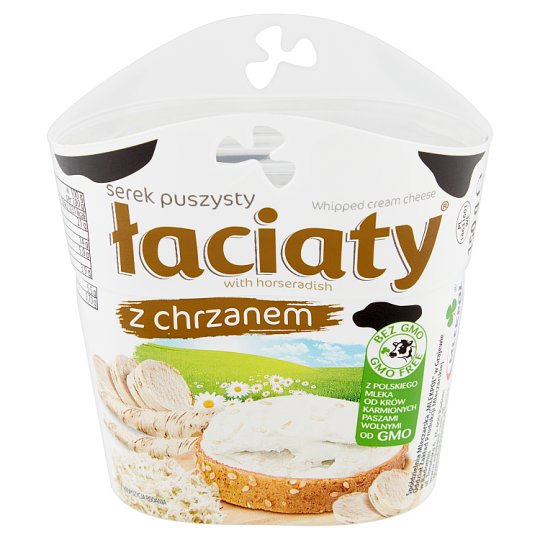 Łaciaty Serek puszysty z chrzanem 150 g
