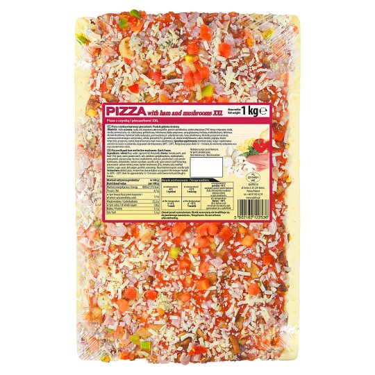Pizza with Ham and Mushrooms XXL 1 kg