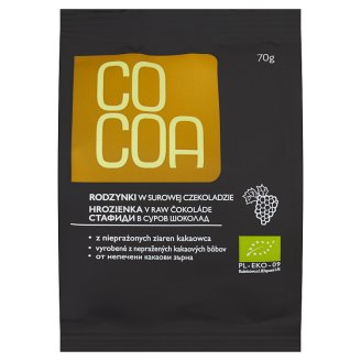 Cocoa Rodzynki w surowej czekoladzie 70 g