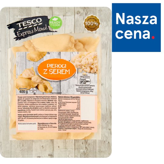 Tesco Express Menu! Pierogi z serem 400 g