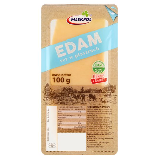Mlekpol Edam Sliced Cheese 100 g