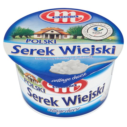 Mlekovita Wiejski Polish Granular Curd Cheese with Cream 200 g