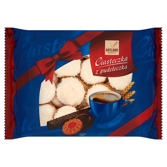 Oatland Biscuit Co. Ciasteczka z pudełeczka Biszkopt z marmoladą wieloowocową i pianką 500 g