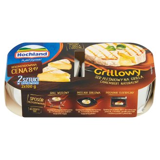 Hochland Grillowy ser pleśniowy Camembert naturalny 200 g (2 x 100 g)