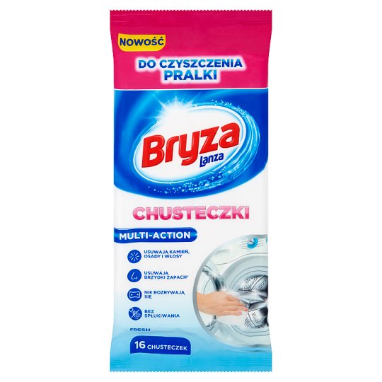 Bryza Lanza Multi-Aciton Fresh Chusteczki do czyszczenia pralki 16 sztuk