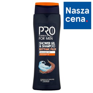 Tesco Pro Formula For Men Rhythmic Pulse Żel pod prysznic i szampon 400 ml