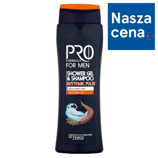 Tesco Pro Formula For Men Rhythmic Pulse Żel pod prysznic i szampon 400 ml