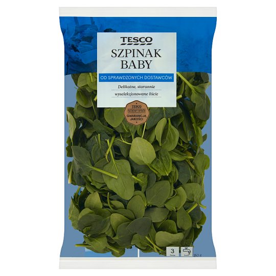 Tesco Szpinak baby 250 g