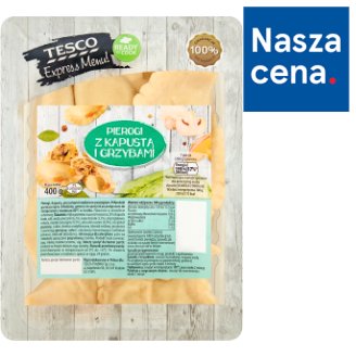Tesco Express Menu! Pierogi z kapustą i grzybami 400 g