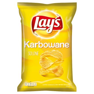 Lay's Karbowane Solone Chipsy ziemniaczane 150 g