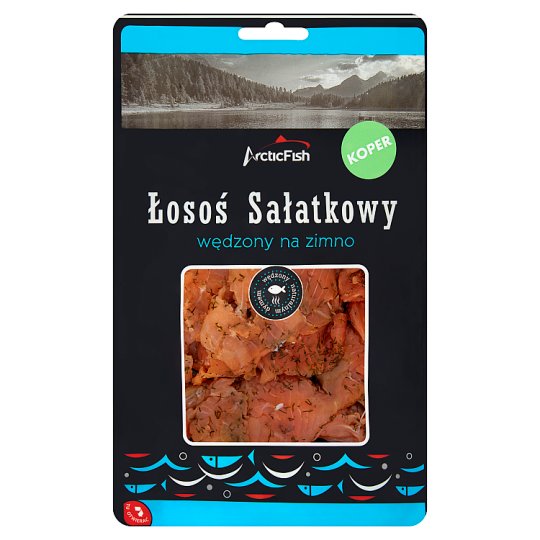 ArcticFish Łosoś sałatkowy wędzony na zimno z koprem 100 g