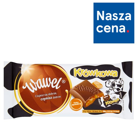 Wawel Krówkowa Czekolada mleczna nadziewana 100 g