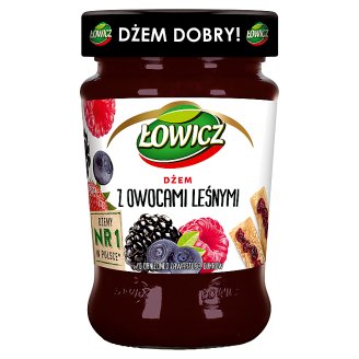 Łowicz Dżem z owoców leśnych niskosłodzony 280 g
