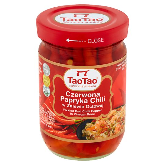 Tao Tao Pickled Red Chilli Pepper in Vinegar Brine 200 g