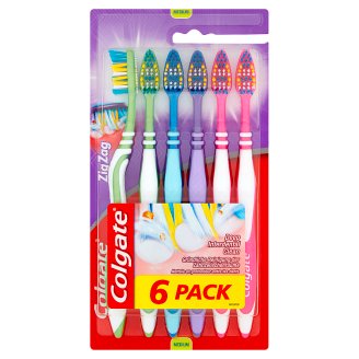 Colgate Zig Zag Szczoteczka do zębów Medium 6 sztuk