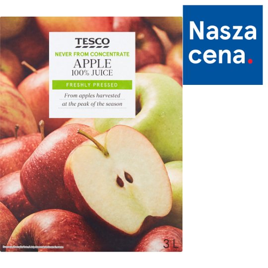 Tesco Sok 100% jabłkowy 3 l