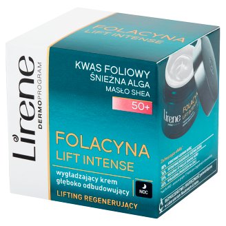 Lirene Folacyna Lift Intense 50+ Wygładzający krem głęboko odbudowujący na noc 50 ml