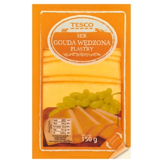 Tesco Ser Gouda wędzona plastry 150 g